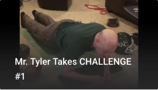 Mr. Tyler takes the #wellnesschallenge